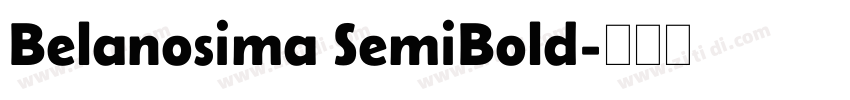Belanosima SemiBold字体转换